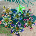 New Design Hand-made Printed Foam Plumeria Hair Pick